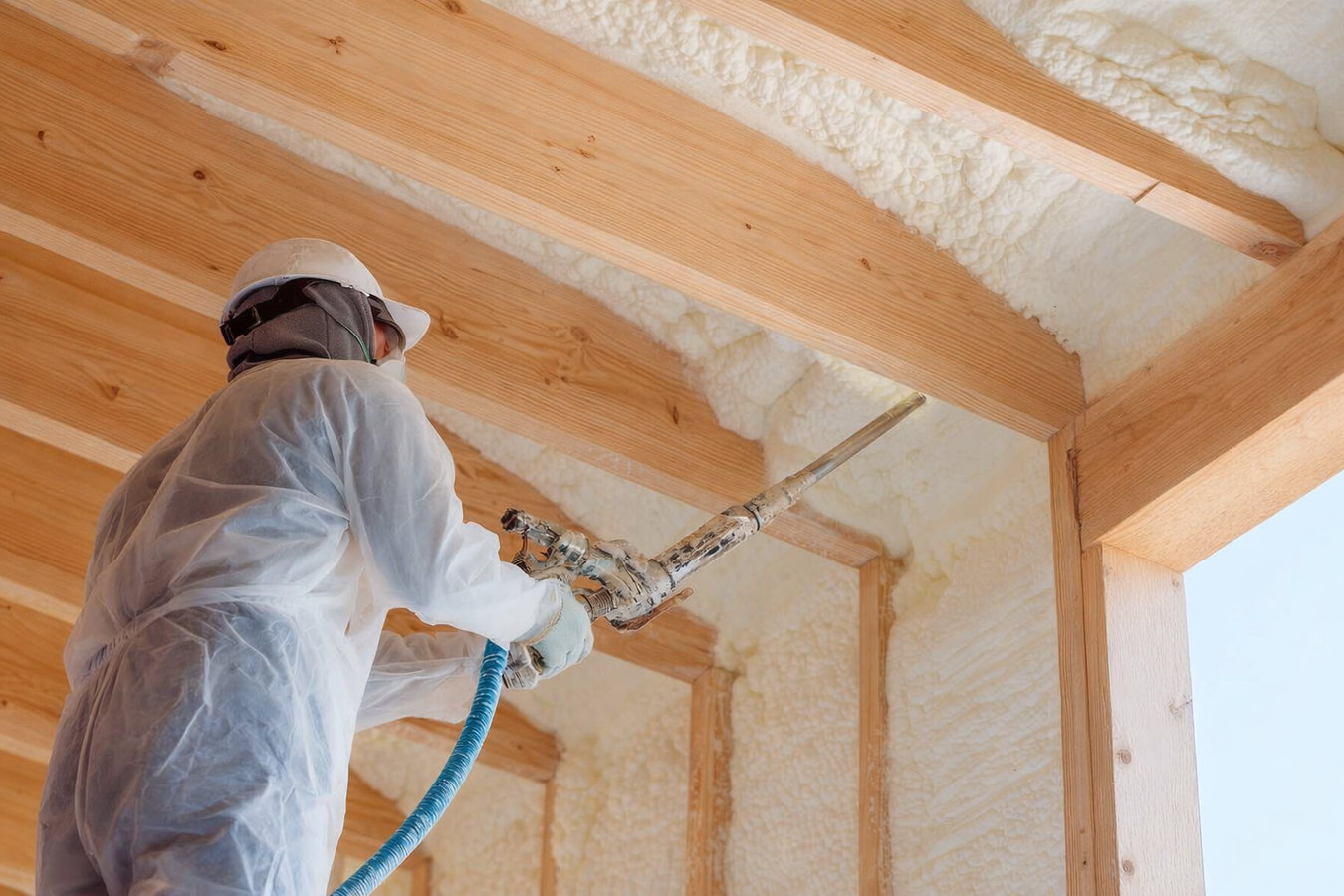 Spray foam insulation